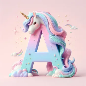 Unicorn Effect Letter A-1