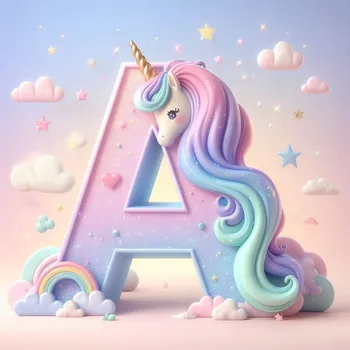 Unicorn Effect Letter A-3