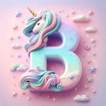 Unicorn Effect Letter B-1