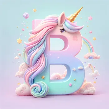 Unicorn Effect Letter B-3