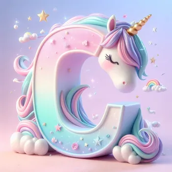 Unicorn Effect Letter C-1