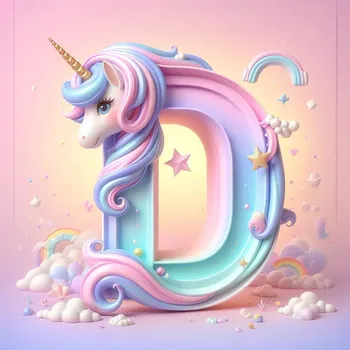 Unicorn Effect Letter D-1