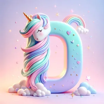 Unicorn Effect Letter D-2