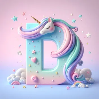 Unicorn Effect Letter D-3