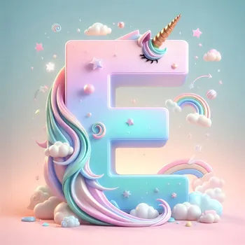 Unicorn Effect Letter E-1