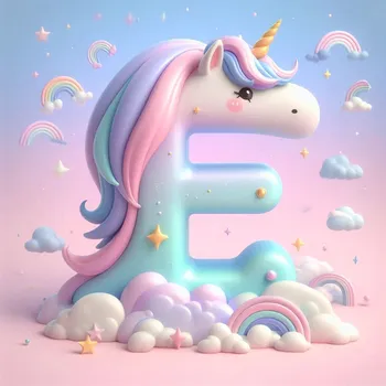 Unicorn Effect Letter E-2