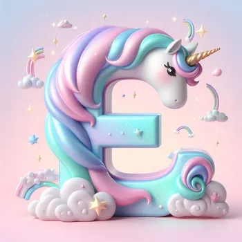 Unicorn Effect Letter E-4