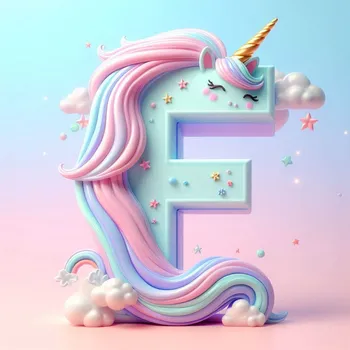 Unicorn Effect Letter F-3