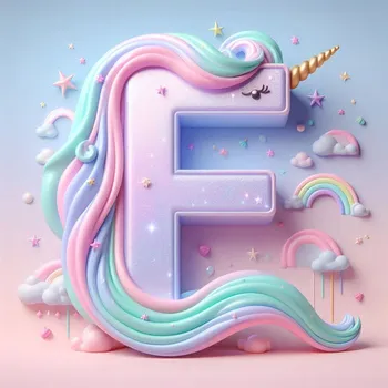 Unicorn Effect Letter F-4