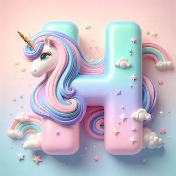 Unicorn Effect Letter H-2