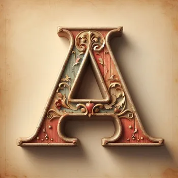 Vintage Letter A-4