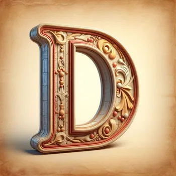 Vintage Letter D-1