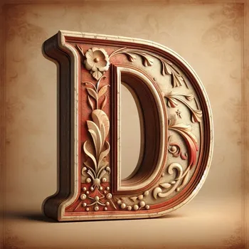 Vintage Letter D-2