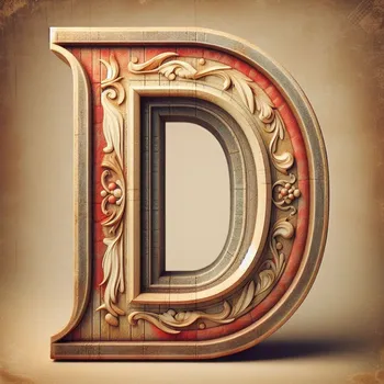 Vintage Letter D-3