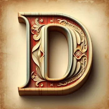 Vintage Letter D-4