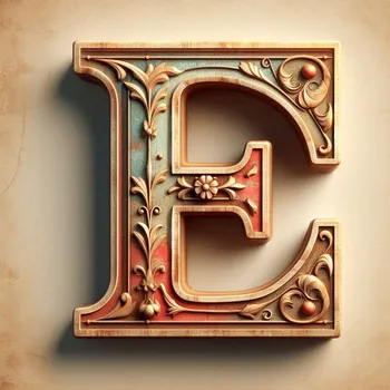 Vintage Letter E-1