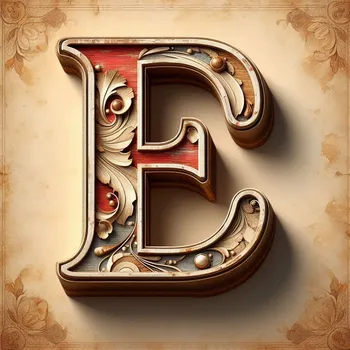 Vintage Letter E-2