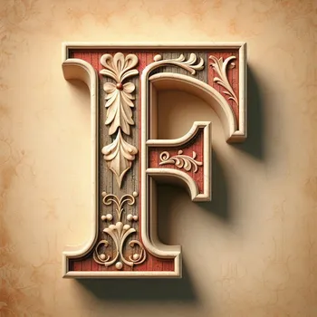 Vintage Letter F-1