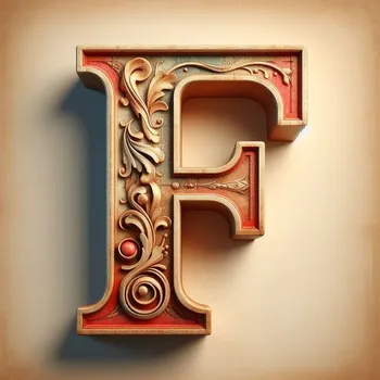 Vintage Letter F-2