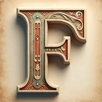 Vintage Letter F-3