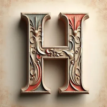 Vintage Letter H-1