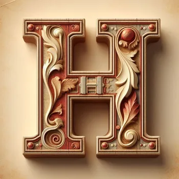 Vintage Letter H-2