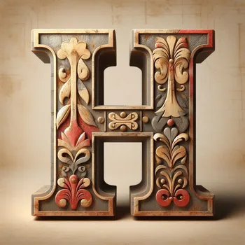 Vintage Letter H-3