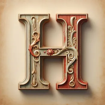 Vintage Letter H-4