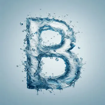 Water Effect Letter B-2