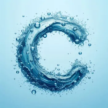 Water Effect Letter C-1