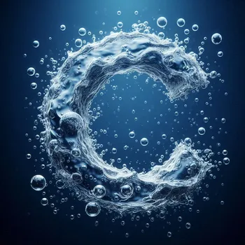 Water Effect Letter C-3