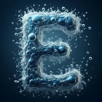 Water Effect Letter E-1