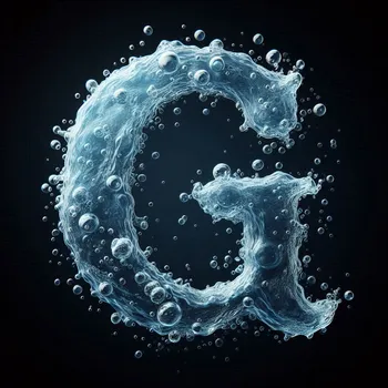 Water Effect Letter G-1