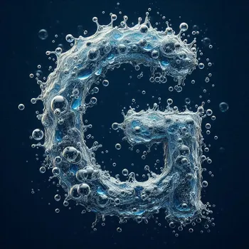 Water Effect Letter G-2