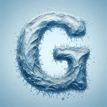 Water Effect Letter G-3