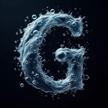 Water Effect Letter G-4