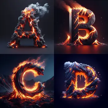 Volcano Alphabets