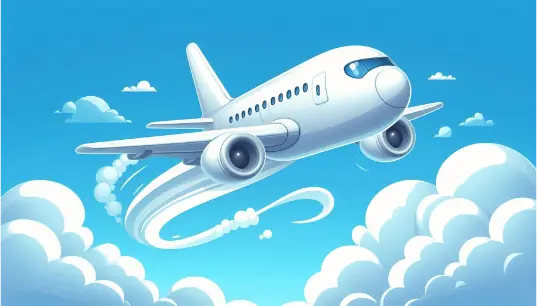 Airplane-With-Sky-And-Cloud-Background-1