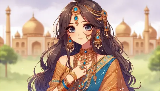 Anime-Girl-in-Saree-1