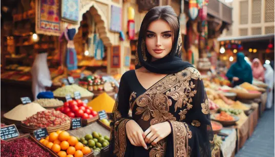 Arabian-Girl-In-Market-Background-Photoshoot-1