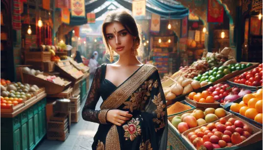 Arabian-Girl-Indian-Market-Photoshoot-1