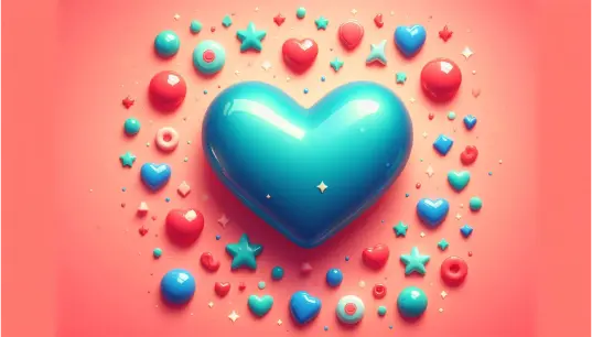 Blue-Color-Heart-With-Gradient-Background-1