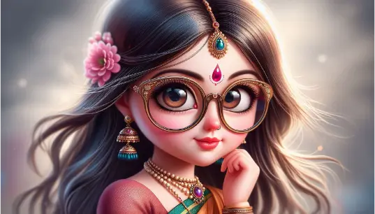 Cartoon-Effect-Girl-With-Glasses-1