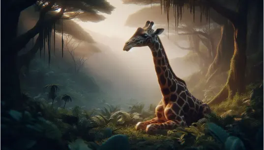 Cinematic-Realistic-Giraffe-in-Jungle-1