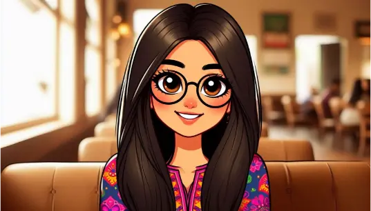 Cute-2D-Cartoon-Effect-Girl-1