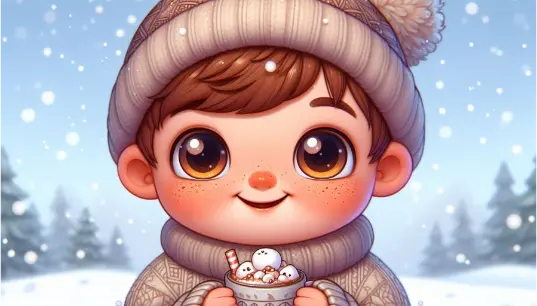 Cute-Baby-With-Ice-Effect-Background-1