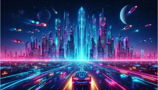 Neon-City-Car-1