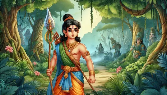 Prince-Lord-Rama-With-Jungle-Background