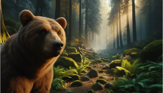 Realistic-Bear-Cinematic-view-Jungle-Background-1