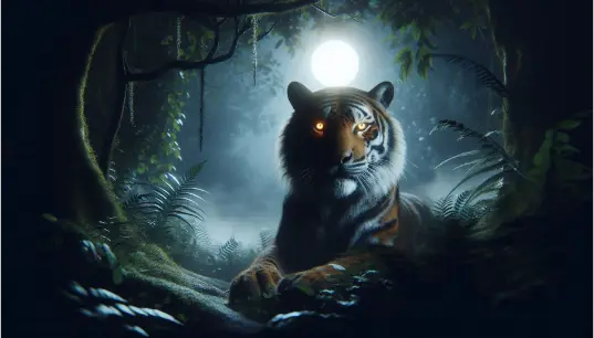 Tiger-Realistic-Dark-Night-in-Jungle-1